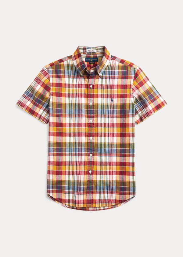 Camisa Polo Ralph Lauren Classic Fit Madras Homem 04257-NOTL